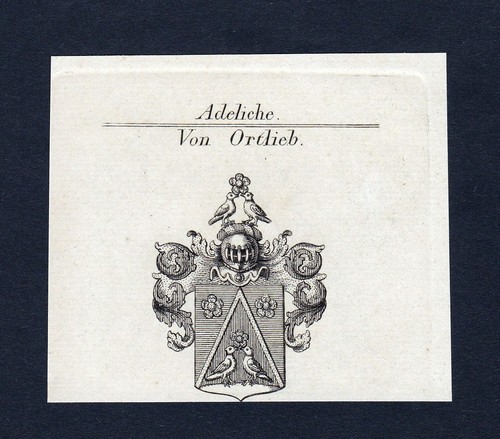 Environ 1820 ortlieb blason - ortlieb,