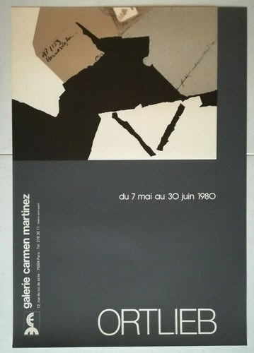 Affiche exposition ortlieb - exposition,