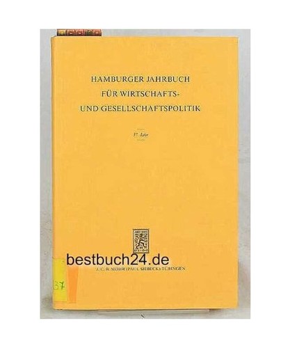 Hamburger jahrbuch für - jahrbuch,